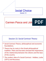 Social Choice: Carmen Pasca and John Hey