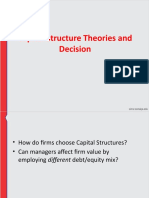 Capital Structure Theories and Decision
