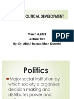 Lecture Two Politics and Development