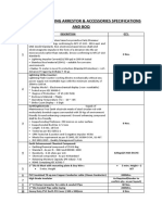 Lighting Arrestor Specifications and Boq (SMS)