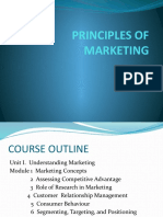 Principles of Marketing Course Outline