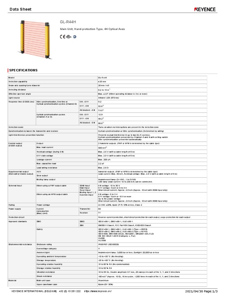 GL-R44H Datasheet | PDF | Bipolar Junction Transistor | Optics