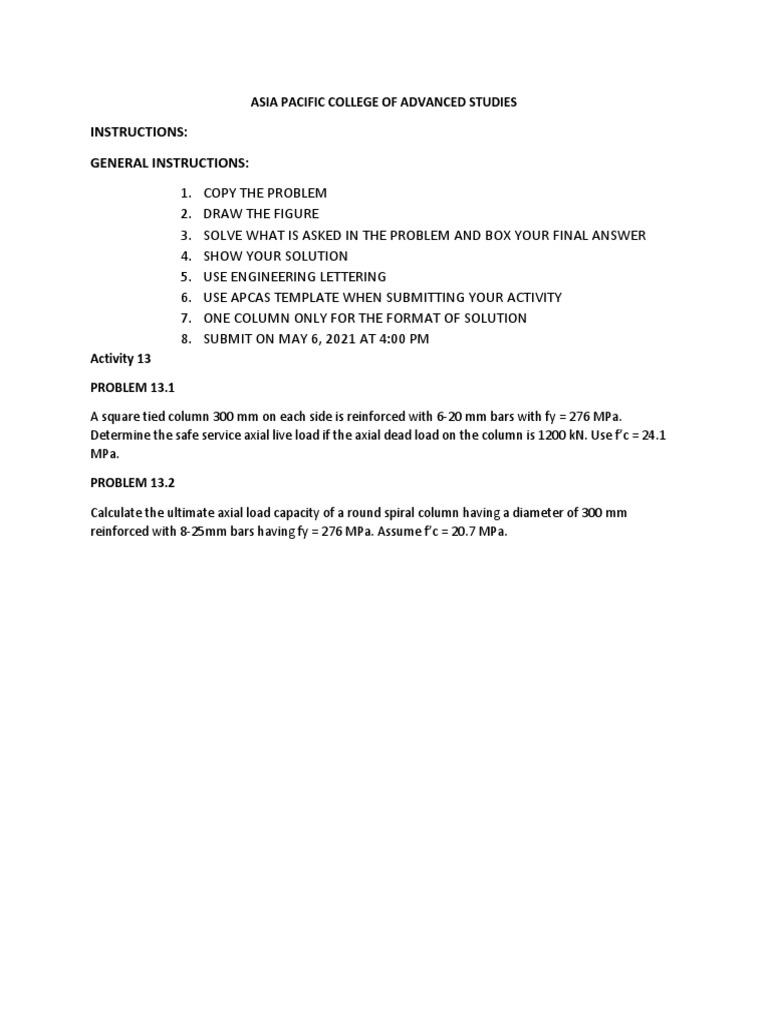 Week 13 Activity 13 | PDF