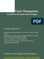 Supply Chain Mgmt & Competitive Strategies