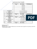 Specification Printer Trinityre: HP Color Laserjet M553N