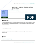 Mass Spectrometry: Analytical Chemistry by Open Learning, 2nd Edition
