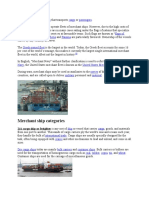 Merchant Vessel Types and Categories