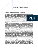 Functionalist Sociology: Origins and Intellectual Tradition