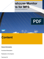 EWM Warehouse Monitor Extensions For MFS: Contact: or Version: 1, 09/2012