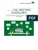 Virtual Meeting Guidelines: A Thorough Guide For All Parties Involved Before, During and After A Virtual Meeting