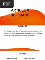 Article 5 Suffrage