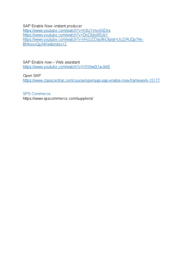 SAP Enable Now Instant Producer Overview | PDF | Computers