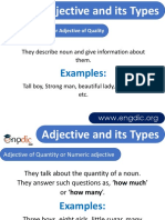 Adjective and Its Types: Examples