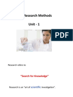Business Research Methods Unit - 1
