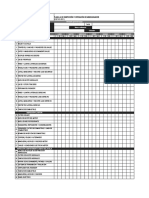 Planilla de Inspeccion y Operacion de Minicargador