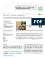 Agricultural Waste As A Source For The Production of Silica Nanoparticles