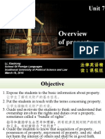 Lesson 7 Overview of Property (Introduction & Brief Introduction To Property Law)