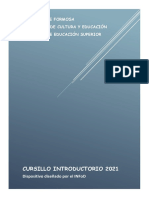 DISPOSITIVO CURSILLO INTRODUCTORIO 2021 - INFoD