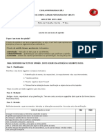 Ficha de Trabalho - Escrita de Um Texto de Opinião