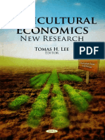 (Agriculture Issues and Policies Series.) Lee, Tomas H. - Agricultural Economics - New Research-Nova Science Publishers (2010)