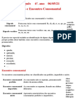 6o. Ano Dígrafo e Encontro Consonantal.