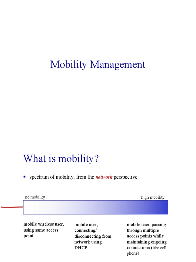 Mobility - Management-Group Assinment | PDF | Computer Network | Routing