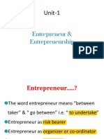 Entrprenuer & Entreprenuership