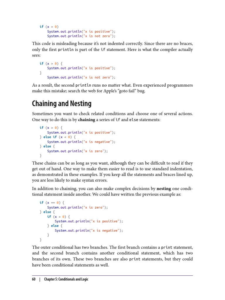 Misleading Indentation in Conditionals | PDF