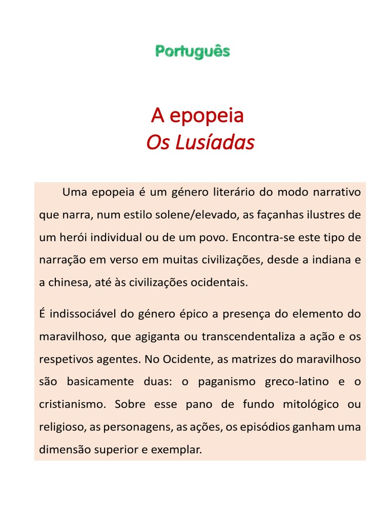 Contextualizando os lusiadas