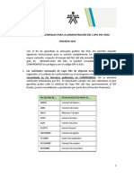 Instrucciones para Administración Del CUPO PAC 2021