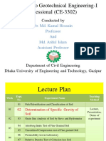 Welcome To Geotechnical Engineering-I Sessional (CE-3302) : Conducted by