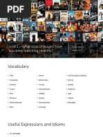 Unit 1 - What Kind of Movies Have You Been Watching Recently