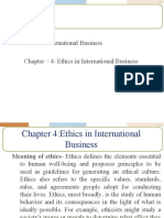 Course: International Business Chapter - 4: Ethics in International Business