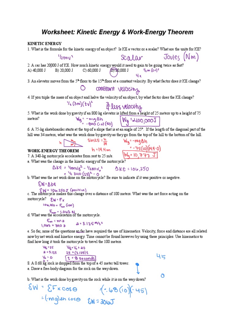 answers-worksheet-work-kinetic-energy-theorem-pdf-kinetic-energy-velocity
