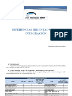 Diferencias de Integración Reportes y Status