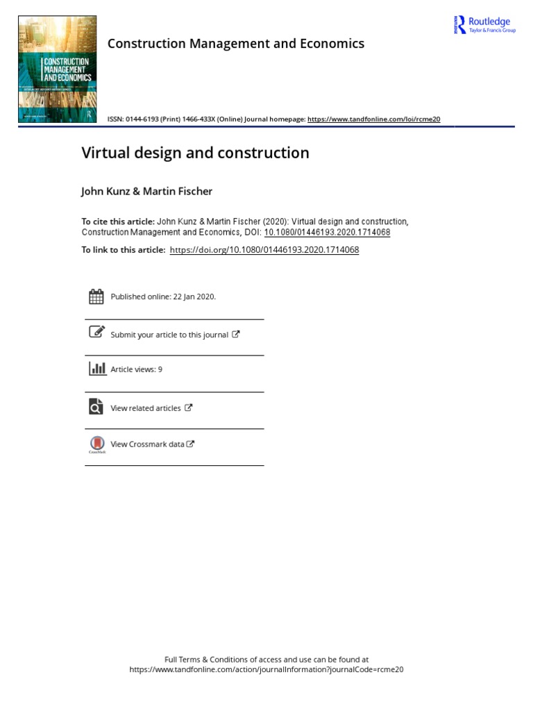 Virtual Design and Construction Overview | PDF | Building Information ...