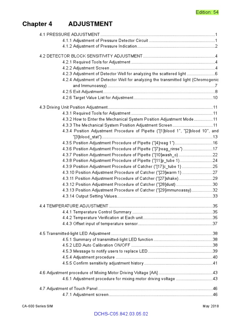 Adjustment Pdf Pressure Measurement Vacuum Tube