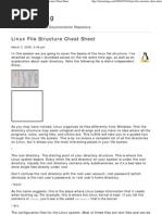 Linux File Structure Cheat Sheet