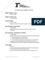 Truck Size and Length Limits: Width of Vehicle / Load