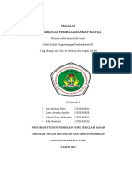 Makalah Pengembangan Pembelajaran Matematika