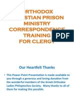 Clergy Correspondence Training