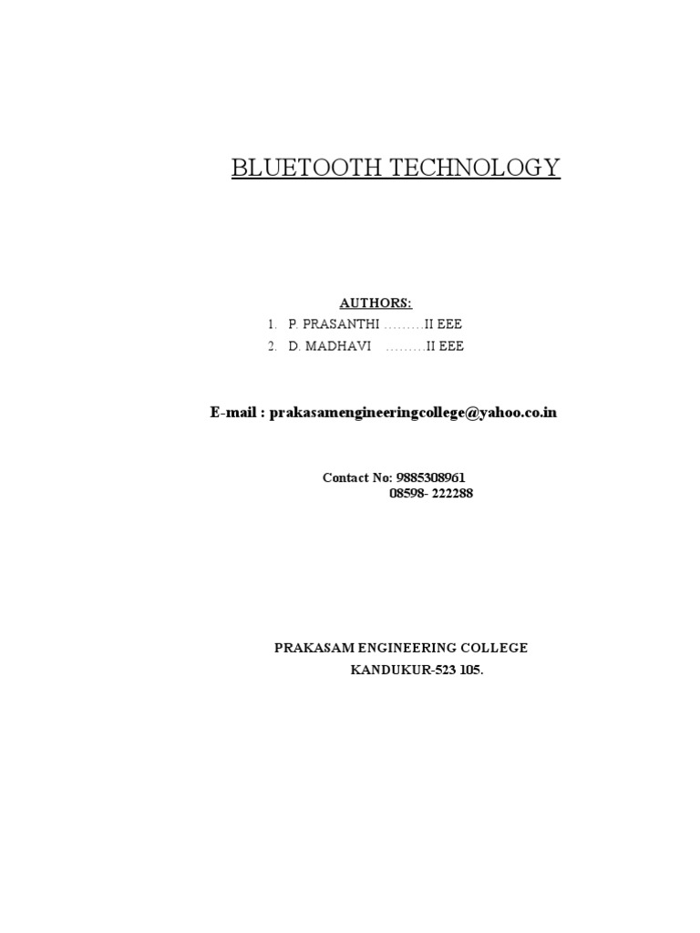 Bluetooth in Mobile Industrial Control | PDF | Bluetooth | Wireless Lan