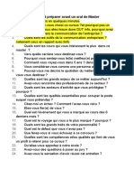 Les 20 Questions À Préparer Avant Un Oral de Master