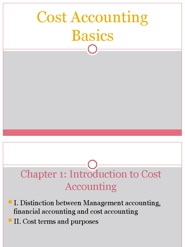 Cost Accounting For Managers | PDF | Cost | Cost Of Goods Sold