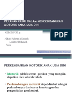 PERANAN GURU DALAM MENGEMBANGKAN MOTORIK ANAK USIA DINI