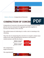 Compaction of Concrete  Methods, Defects & Importa