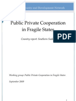 Public Private Cooperation in Fragile States: Country Report: Southern Sudan