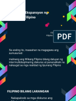 Filipino Bilang Larangan