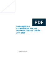 Lineamientos Estrategicos para El Desarrollo de Tucuman