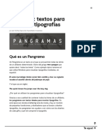 Pangrama - Textos para Visualizar Tipografías - Agencia WAKA